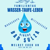 Plakat Wasser-Taufe-Leben  KG Niedertrebra